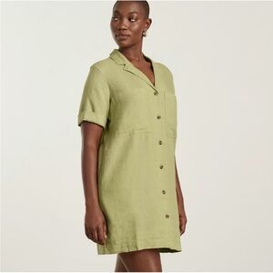 Everlane Linen dress in green